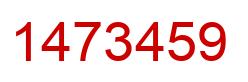 Number 1473459 red image