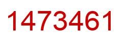 Number 1473461 red image