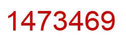 Number 1473469 red image