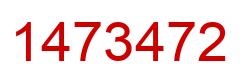 Number 1473472 red image