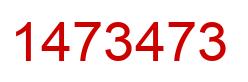 Number 1473473 red image
