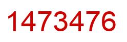 Número 1473476 imagen rojo