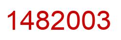 Número 1482003 imagen rojo