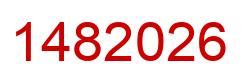 Número 1482026 imagen rojo