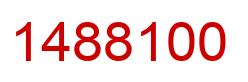 Number 1488100 red image