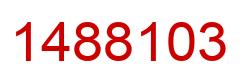 Number 1488103 red image