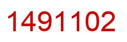Number 1491102 red image