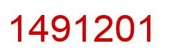 Number 1491201 red image