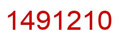 Number 1491210 red image