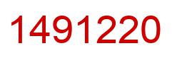 Number 1491220 red image