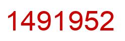 Número 1491952 imagen rojo