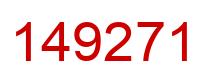 Número 149271 imagen rojo