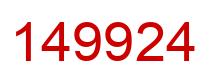 Número 149924 imagen rojo