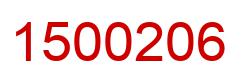 Number 1500206 red image