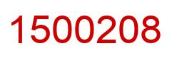 Number 1500208 red image
