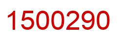 Number 1500290 red image