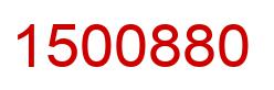 Number 1500880 red image