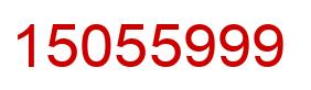 Número 15055999 imagen rojo