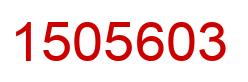 Número 1505603 imagen rojo
