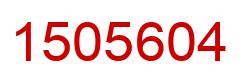Número 1505604 imagen rojo