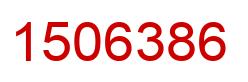 Número 1506386 imagen rojo