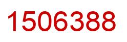 Número 1506388 imagen rojo