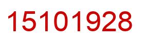 Número 15101928 imagen rojo