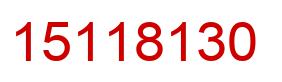 Number 15118130 red image
