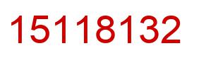 Number 15118132 red image