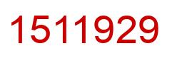 Número 1511929 imagen rojo