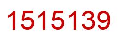 Número 1515139 imagen rojo