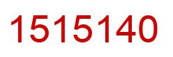 Número 1515140 imagen rojo