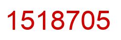 Number 1518705 red image