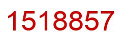 Number 1518857 red image