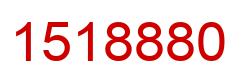 Number 1518880 red image