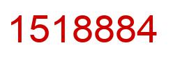 Number 1518884 red image