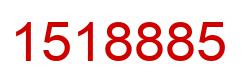 Number 1518885 red image