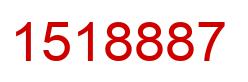 Number 1518887 red image