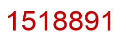 Number 1518891 red image