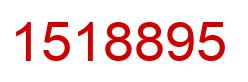 Number 1518895 red image