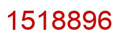 Number 1518896 red image