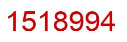 Number 1518994 red image
