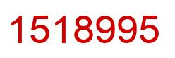 Number 1518995 red image
