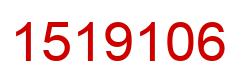 Number 1519106 red image