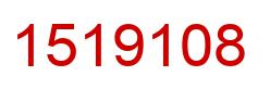 Number 1519108 red image
