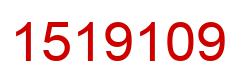 Number 1519109 red image