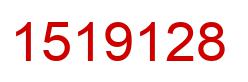 Number 1519128 red image
