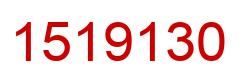 Number 1519130 red image