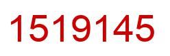Number 1519145 red image