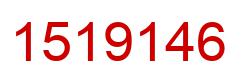 Number 1519146 red image